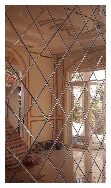 Glamour Chamfered Mirror 127x254 Copper