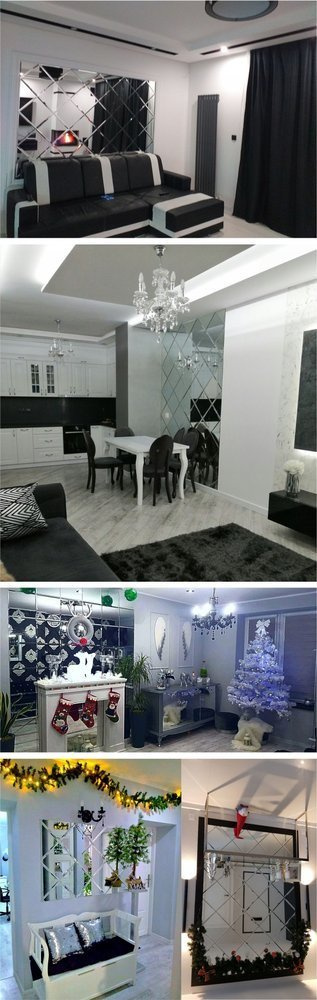 Lustro Fazowane Glamour 212x127 Srebrne